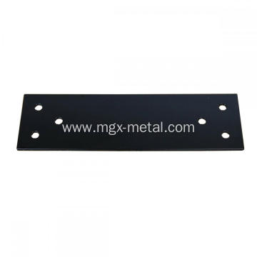Black Powder Coated Metal Wood Post Plate